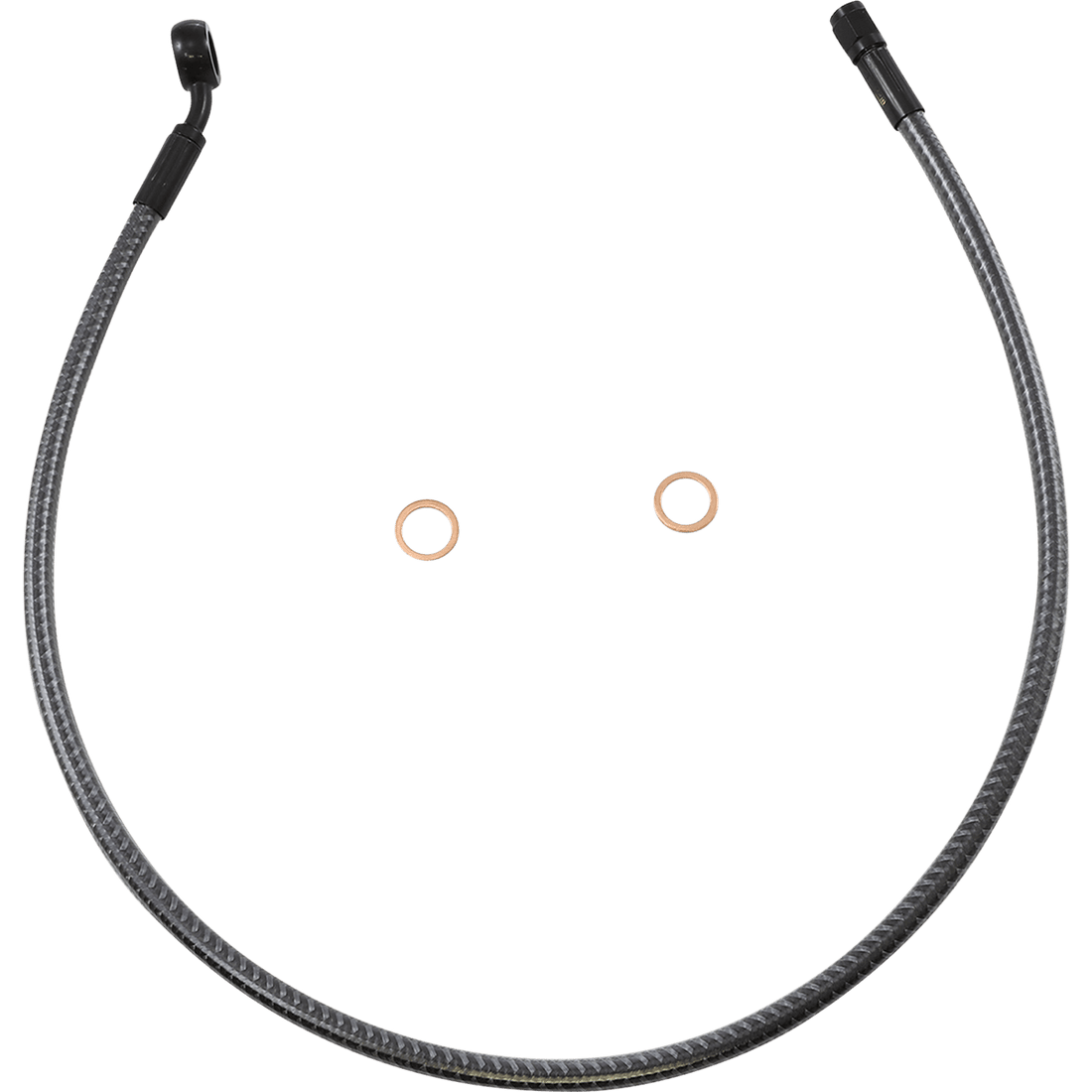 MAGNUM SHIELDING Brake Line Front 12 mm 35° 28" KARBONFIBR AS778128