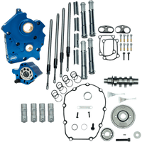 S&S CYCLE Cam Chest Kit with Plate Gear Drive Oil Cooled 465 Cam Chrome Pushrods M8 3101005A