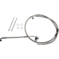 DRAG SPECIALTIES Brake Line Rear Non-ABS Stainless Steel