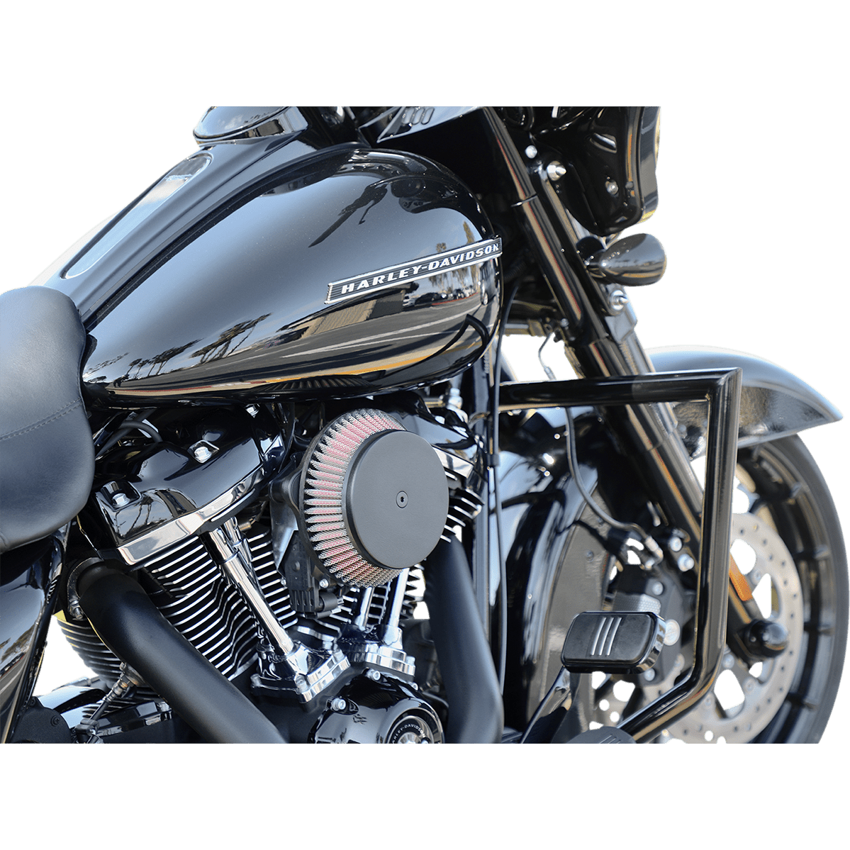 LA CHOPPERS Engine Guard Black Twin Peaks LA710000B