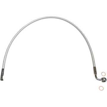 MAGNUM SHIELDING Brake Line 10 mm-90° 32" Sterling Chromite II AS37232