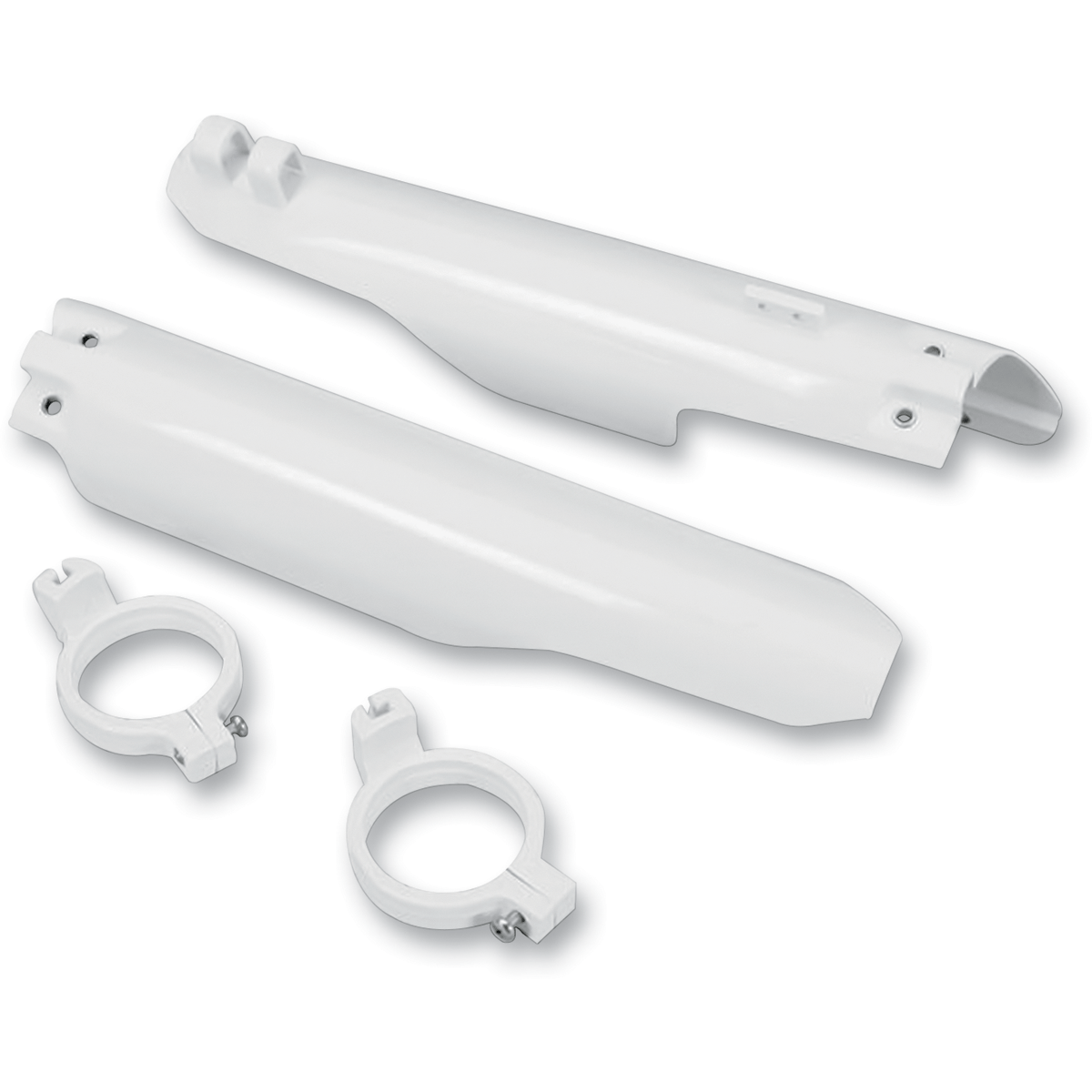 UFO Fork Tube Protectors White RM '99-'03