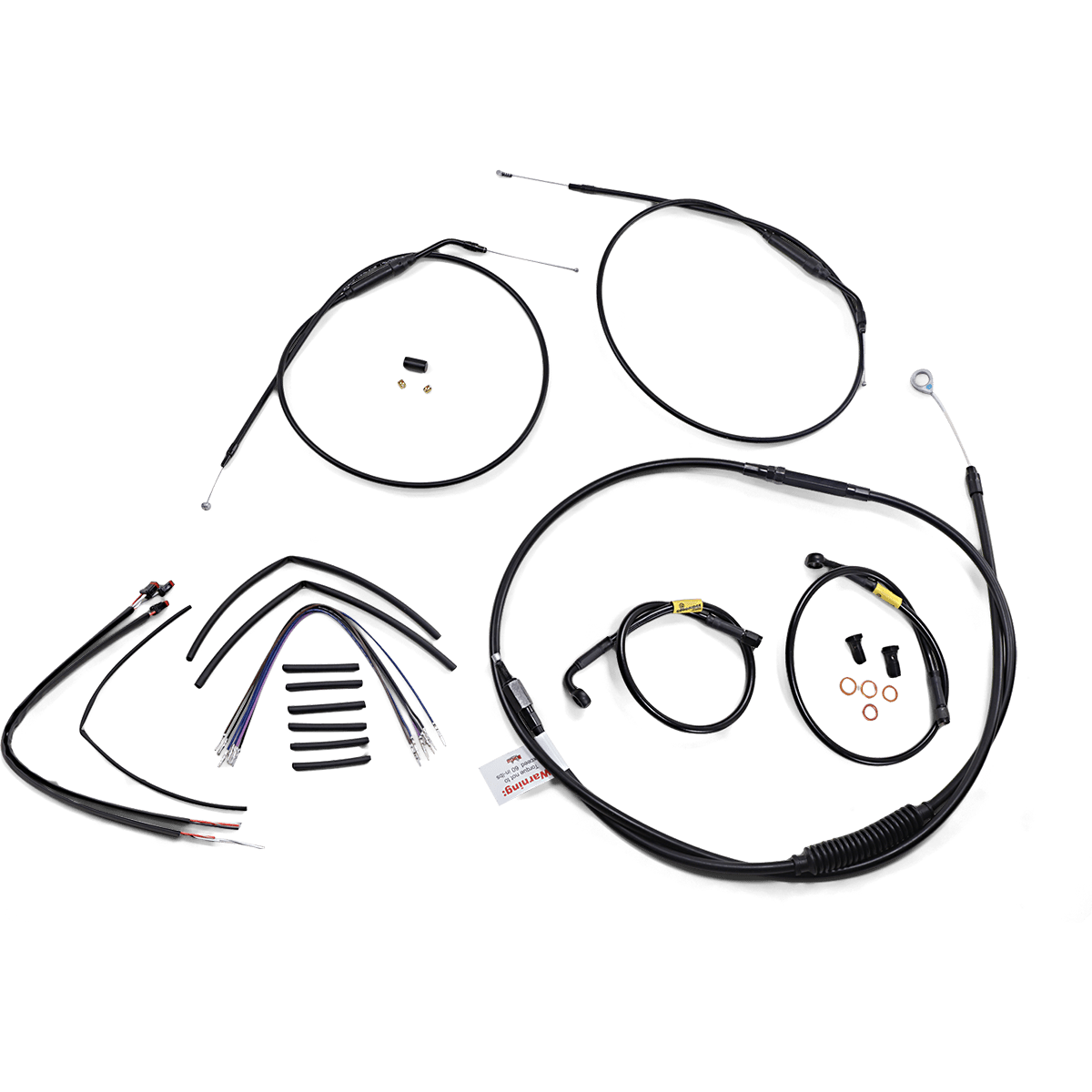 BURLY BRAND Handlebar Cable and Brake Line Kit 14" Wide Glide Gorilla Handlebars B301215