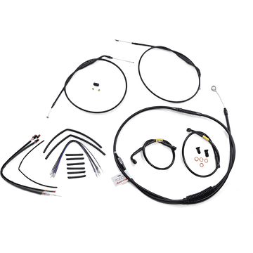 BURLY BRAND Handlebar Cable and Brake Line Kit 14" Wide Glide Gorilla Handlebars B301215