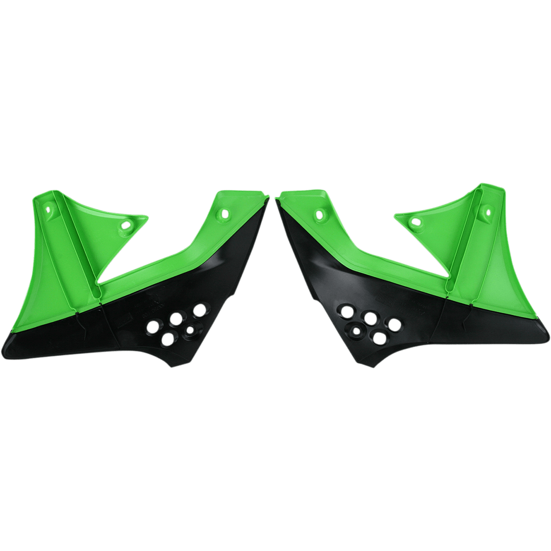 ACERBIS Radiator Shrouds Black/Green