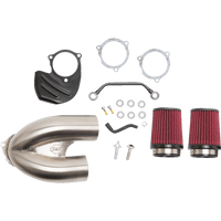 S&S CYCLE Tuned Induction Air Cleaner Kit Stainless Steel 1700565A