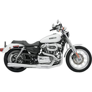 BASSANI XHAUST Road Rage Exhaust Chrome Long '04-'13 XL 14111J