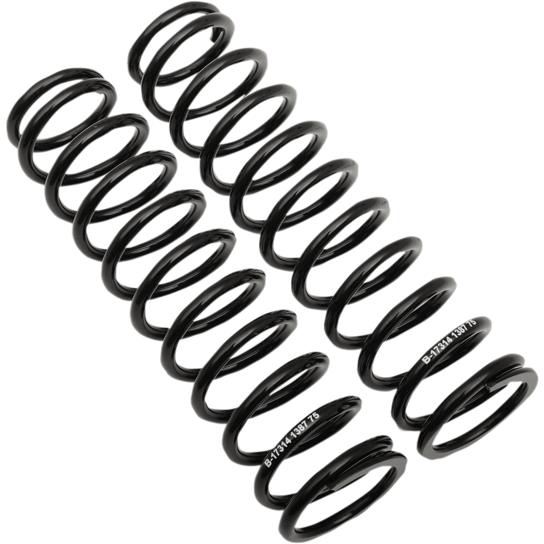 PROGRESSIVE SUSPENSION Shock Springs 12/412-Series Black 75 lb/in 031387B