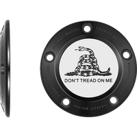 FIGURATI DESIGNS Timing Cover 5 Hole Don't Tread on Me Black FD40TC5HBLK