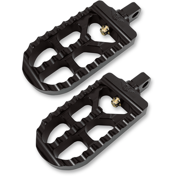 JOKER MACHINE Adjustable Serrated Long Footpegs Black 08561