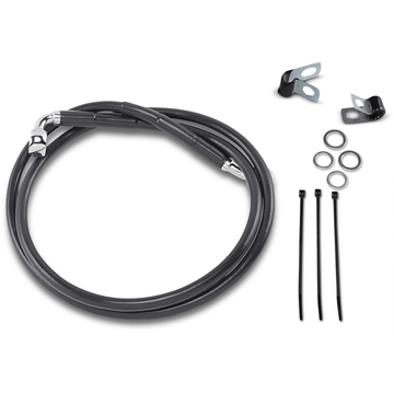 DRAG SPECIALTIES Brake Line Front Black