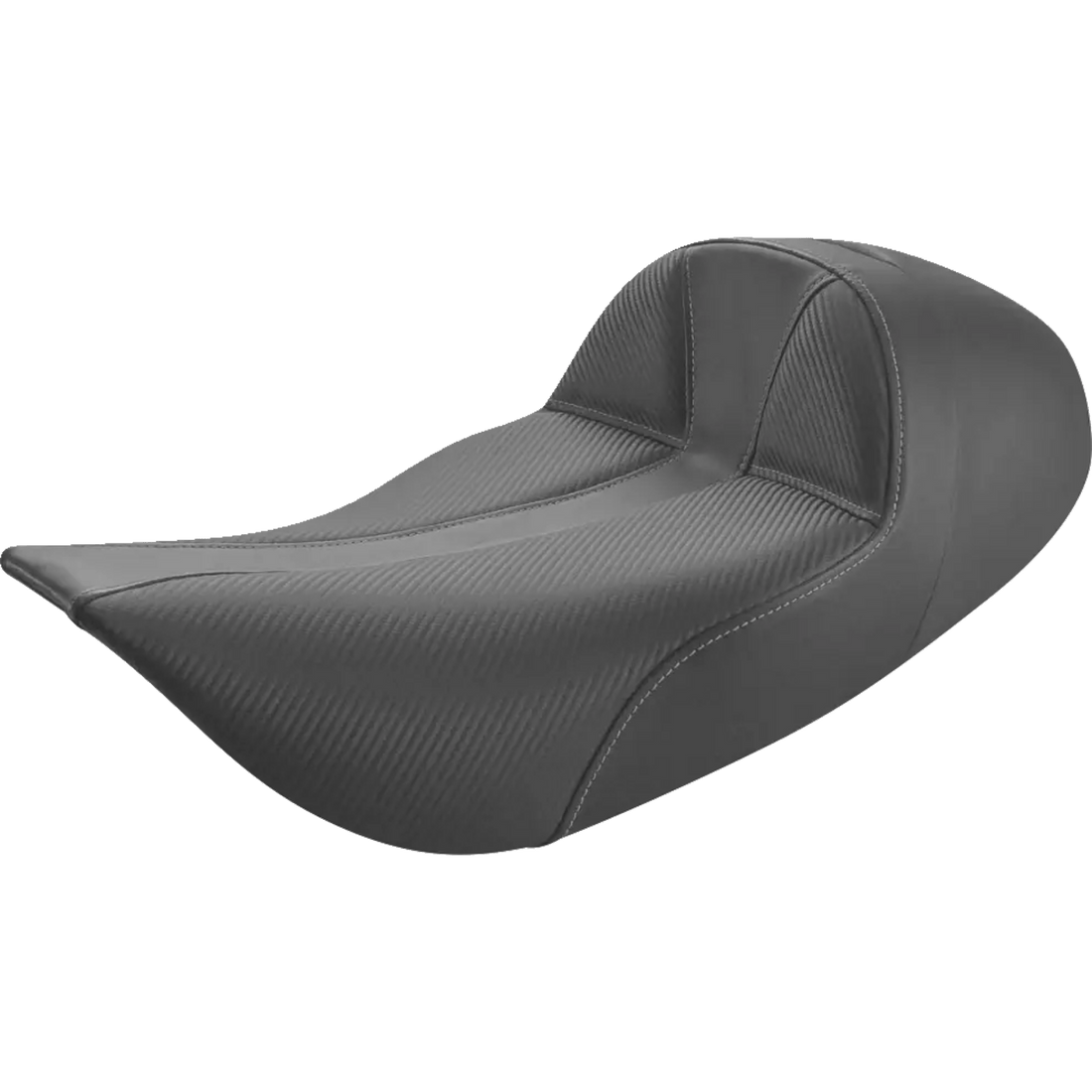 SADDLEMEN Dominator Solo Seat Extended Reach w/o Backrest Black w/ Gray Stitching FLHR/FLHX '97-'07 897060042