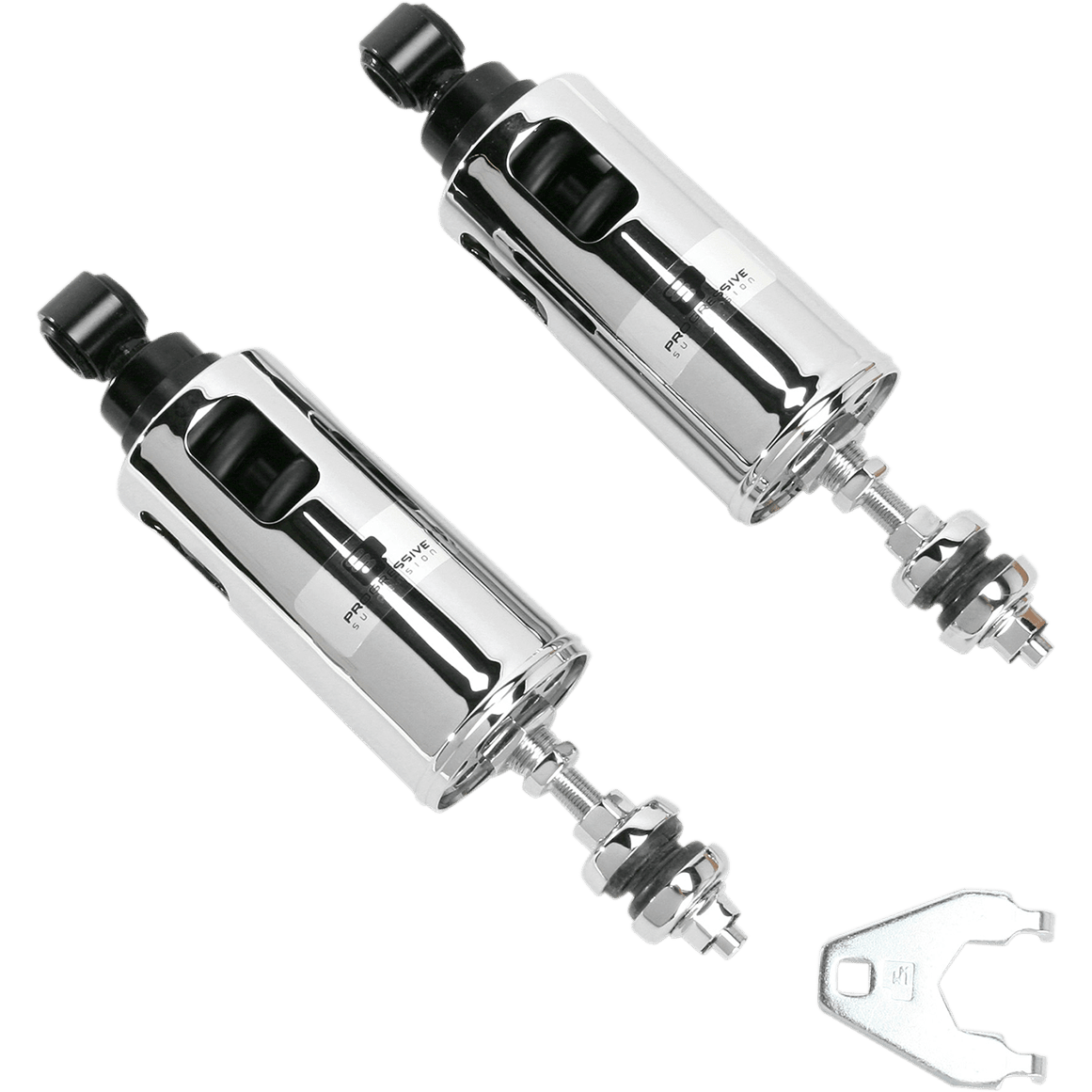 PROGRESSIVE SUSPENSION 422 Series Adjustable Shocks Chrome Standard 4224037C