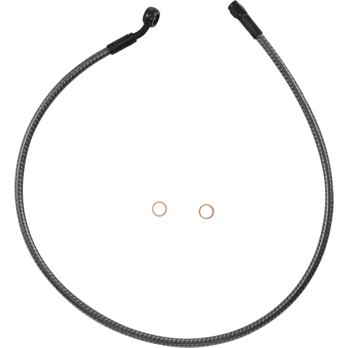 MAGNUM SHIELDING Brake Line Front 10 mm 35° 32" KARBONFIBR AS77132