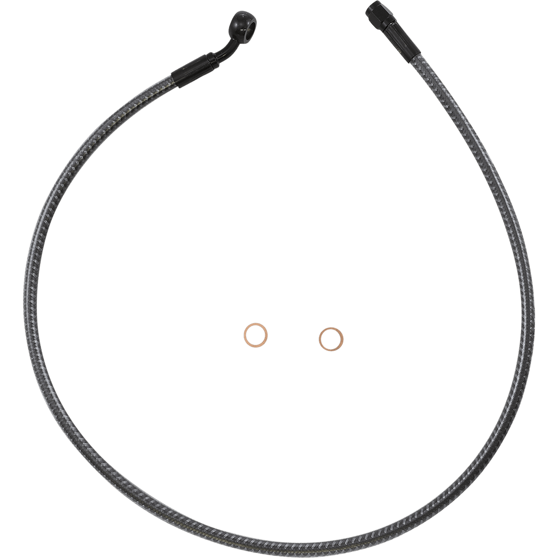 MAGNUM SHIELDING Brake Line Front 10 mm 35° 32" KARBONFIBR AS77132