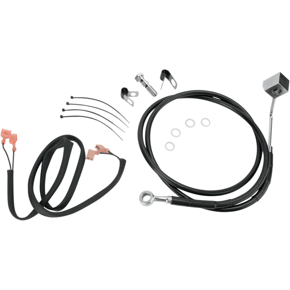 DRAG SPECIALTIES Brake Line Rear Black