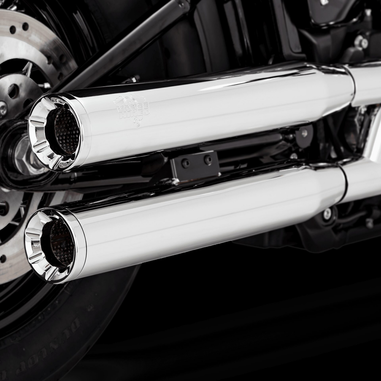 VANCE & HINES Eliminator 300 Slip-On Mufflers Chrome 16312