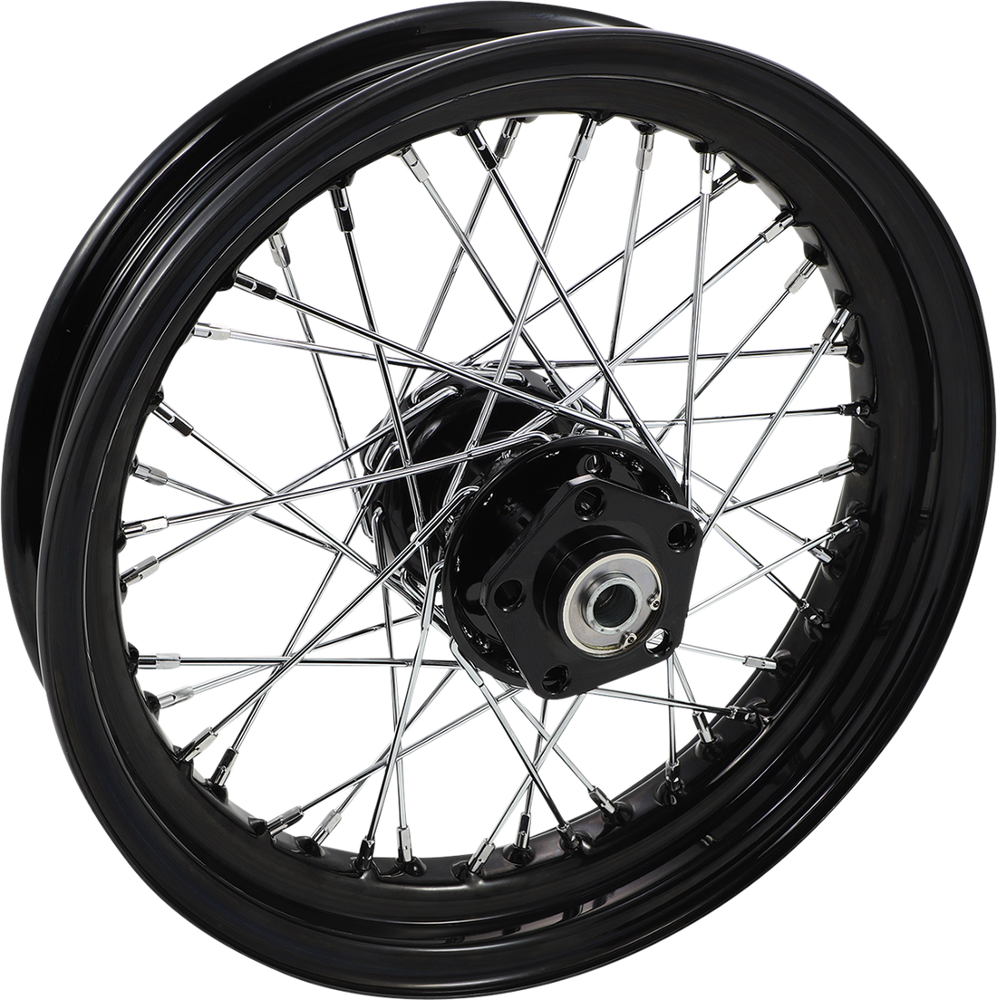 DRAG SPECIALTIES Wheel Laced 40 Spoke Front/Rear Black 16x3