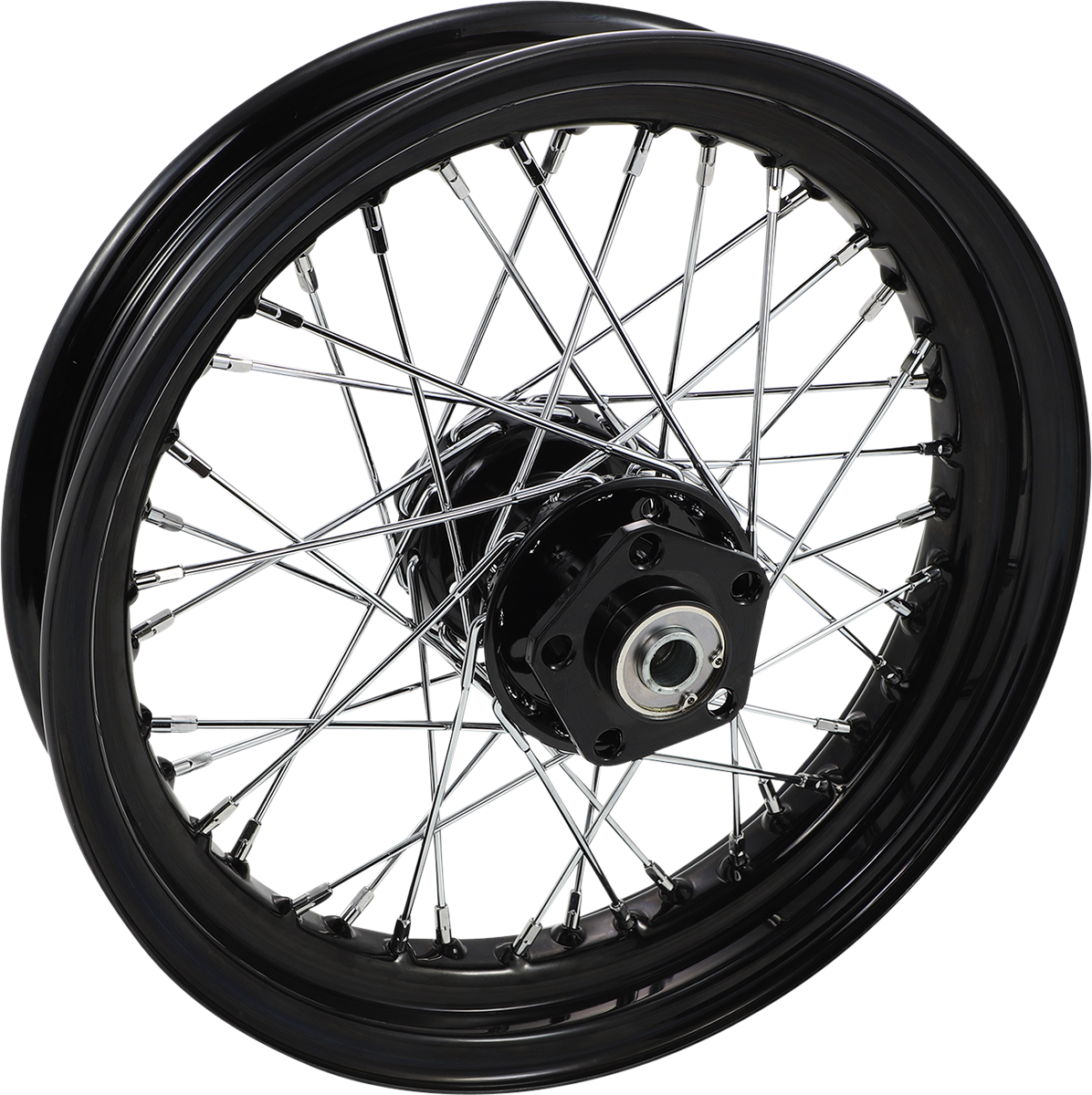 DRAG SPECIALTIES Wheel Laced 40 Spoke Front/Rear Black 16x3