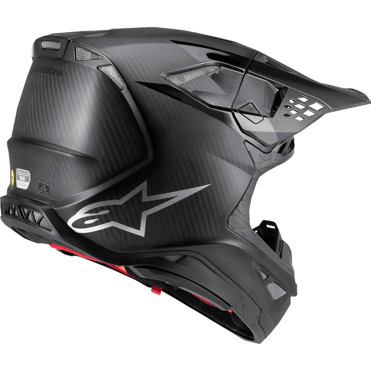 ALPINESTARS Supertech M10 Helmet Fame MIPS® Black Carbon Large 83004231902L