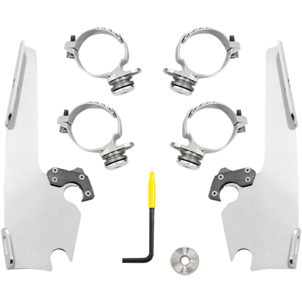 MEMPHIS SHADES Batwing Mounting Kit Polished FXDL MEK2016