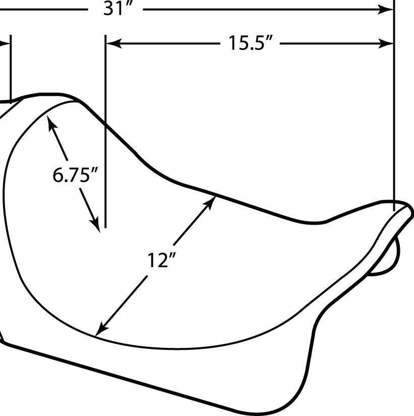 DRAG SPECIALTIES Predator III Seat Smooth FL '08-'23