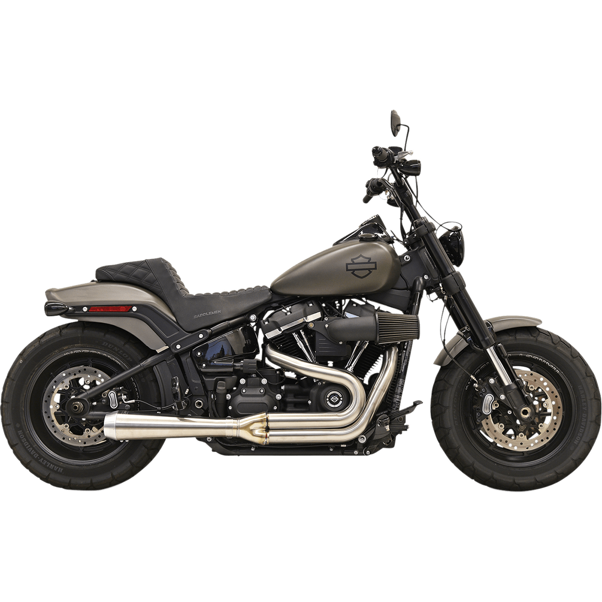 BASSANI XHAUST 2-into-1 Road Rage Exhaust System Stainless Steel 1S92SS