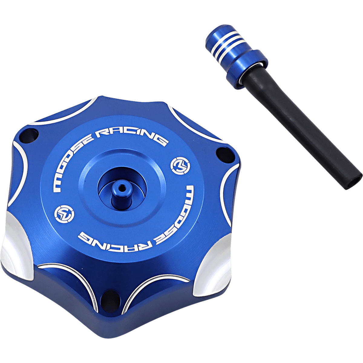 MOOSE RACING Aluminum Gas Cap Blue Yamaha