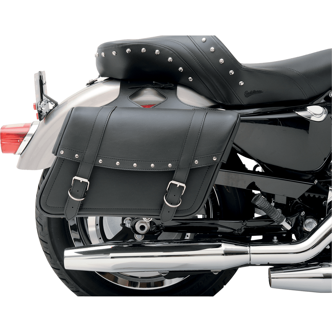 SADDLEMEN Highwayman Rivet Slant-Style Saddlebags Medium X02103040