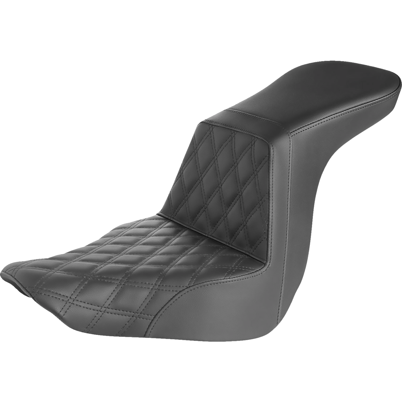 SADDLEMEN Step-Up Seat Front Lattice Stitch Black 81829192