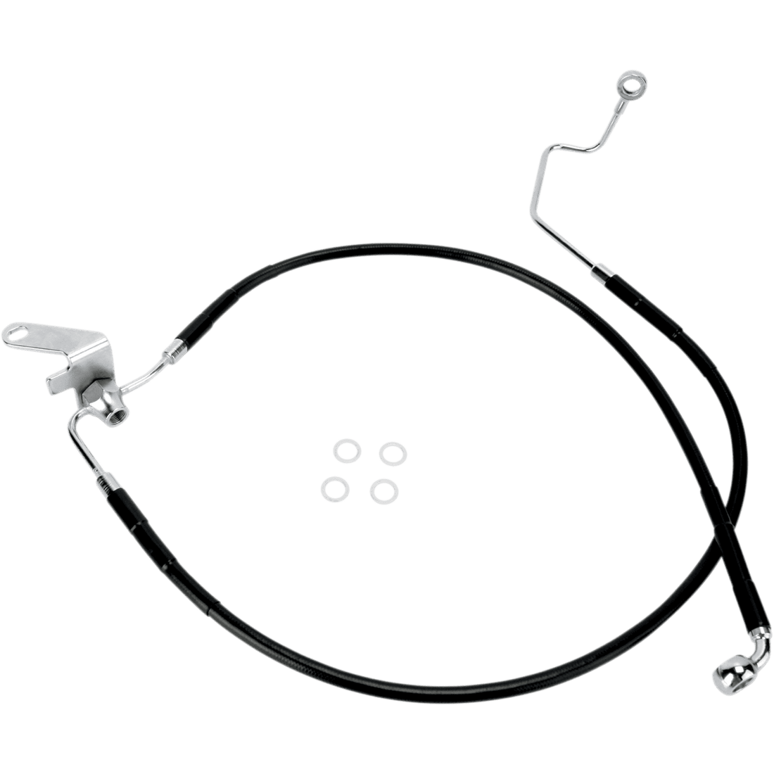 DRAG SPECIALTIES Brake Line Rear Black