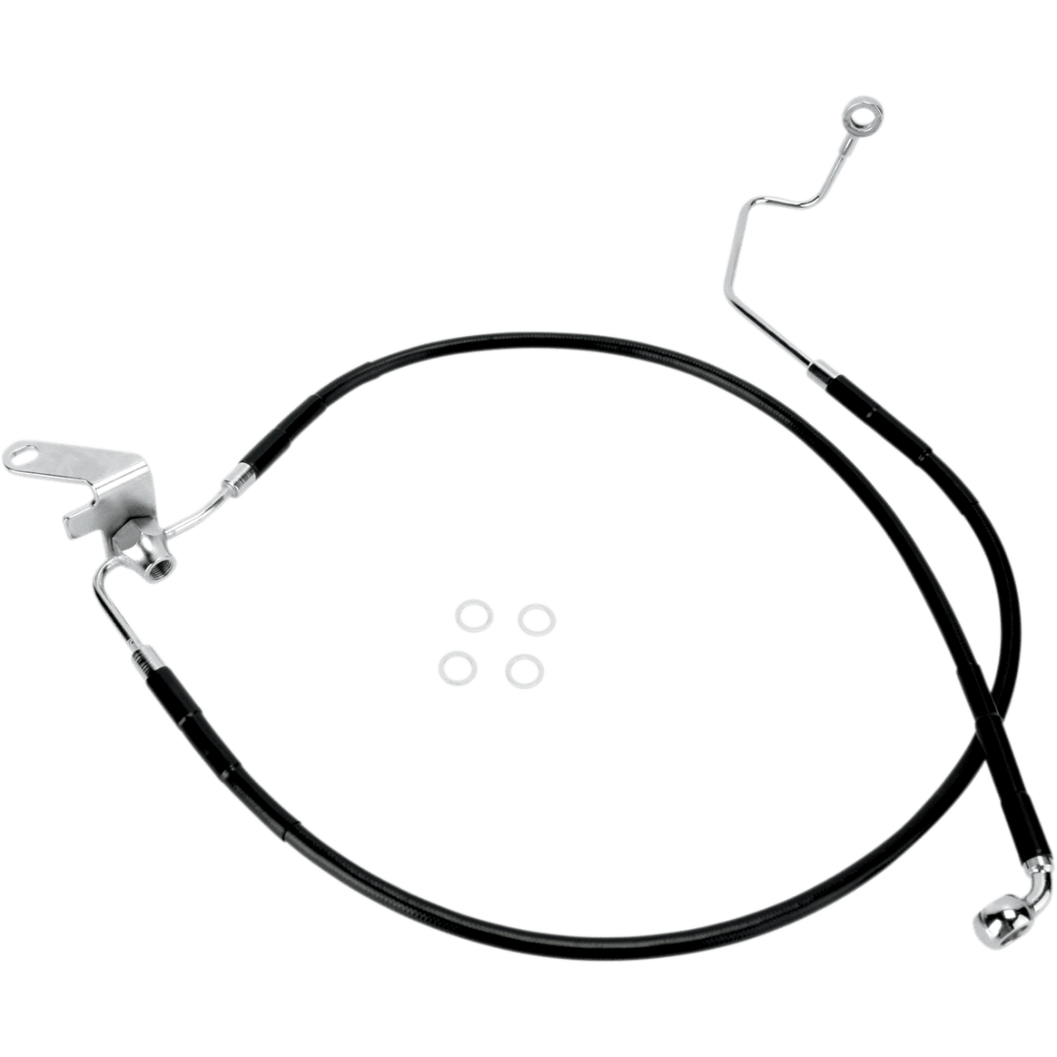 DRAG SPECIALTIES Brake Line Rear Black