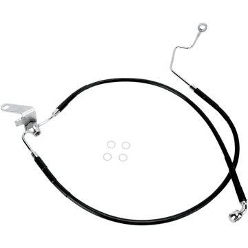 DRAG SPECIALTIES Brake Line Rear Black