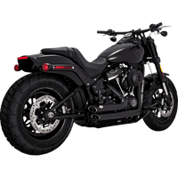 VANCE & HINES Shortshots Staggered Exhaust System Matte Black 47333