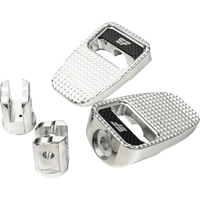 SLYFOX Footpegs Silver Polished Front SF904012