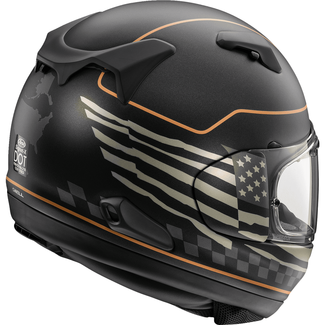 ARAI HELMETS Signet-X Helmet US Flag Black Frost XS 010115953