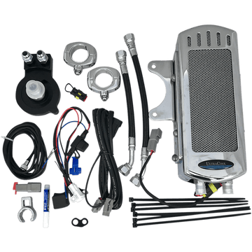 ULTRACOOL Side Mount Oil Cooler Kit Chrome Sportster SMSP1C