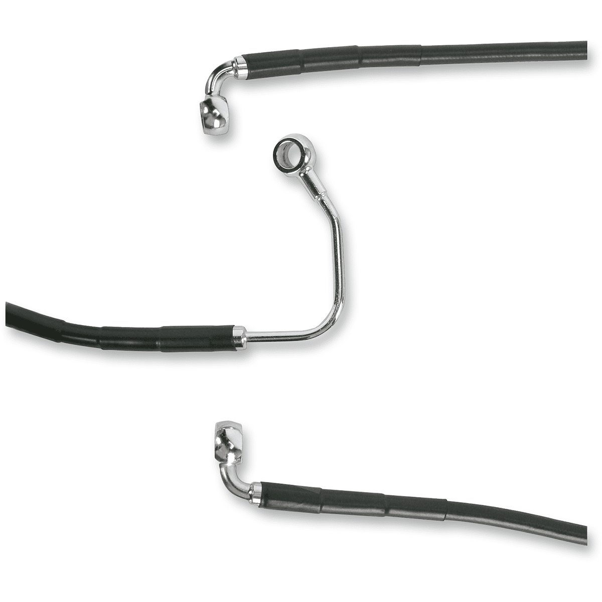 DRAG SPECIALTIES Brake Line Front Lower/Mid ABS Black