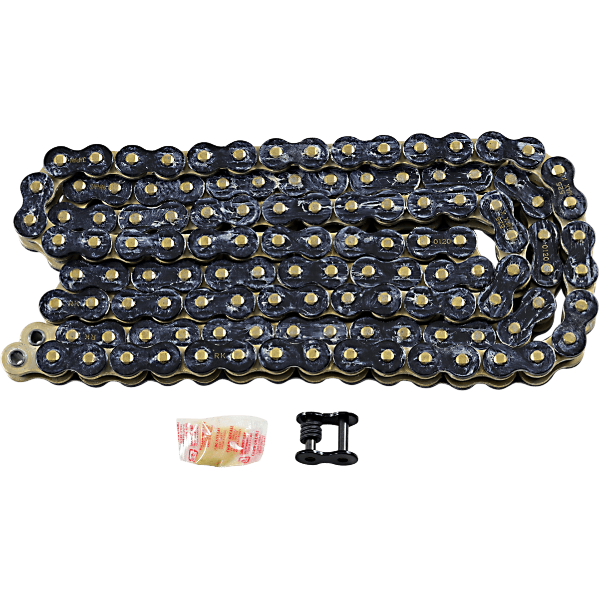 RK 525 Max X Chain 120 Links Black & Gold 525MAXX120BG