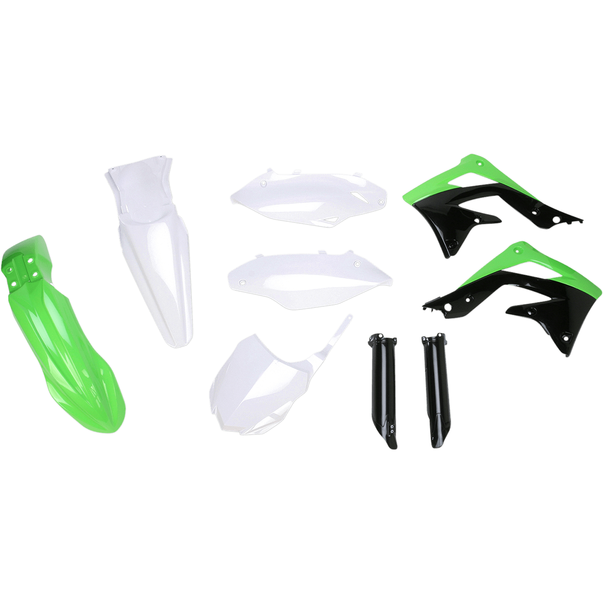 ACERBIS Full Replacement Body Kit OEM '13 White/Black/Green 2314203914