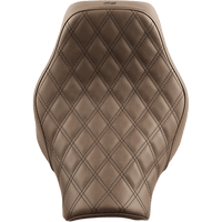 SADDLEMEN Renegade Solo Seat Lattice Stitched Brown FL '18-'20 81833002BLS