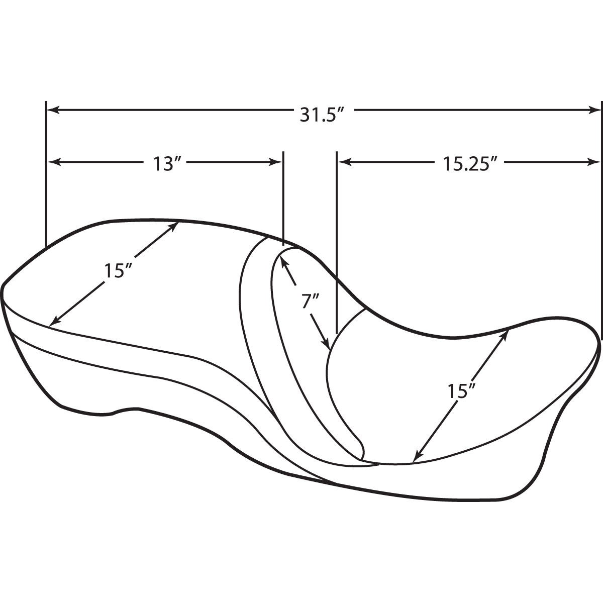 DRAG SPECIALTIES Touring Seat Pillow FL '09-'23