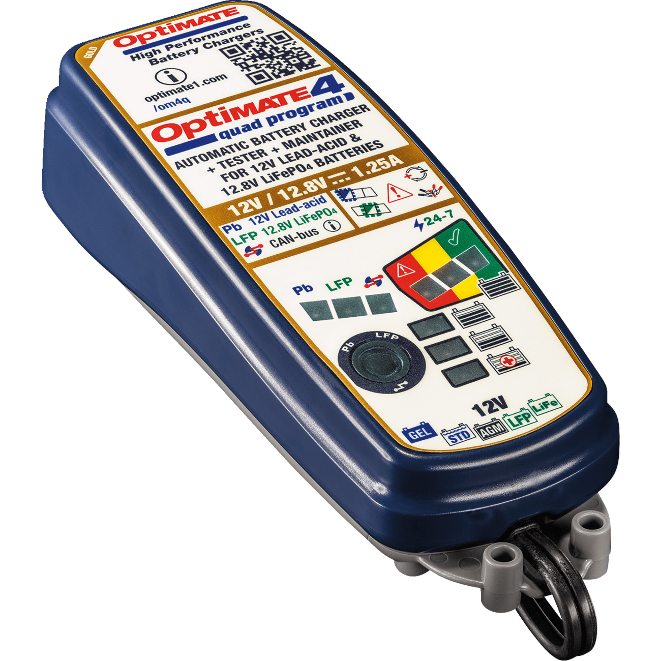 TECMATE Battery Charger/Maintainer OptiMate™ 4 Quad Program Premium TM631PR