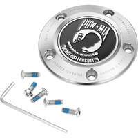 FIGURATI DESIGNS Timing Cover 5 Hole POW MIA Stainless Steel FD50TC5HSS