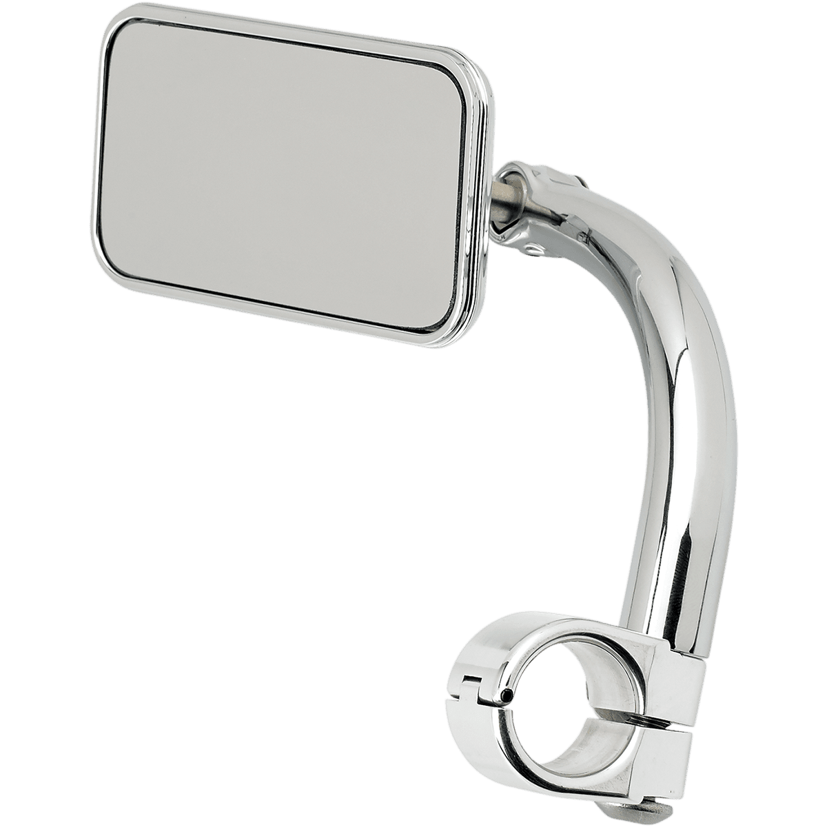 BILTWELL Rectangular Clamp-On Mirror 7/8" Chrome 6502278501