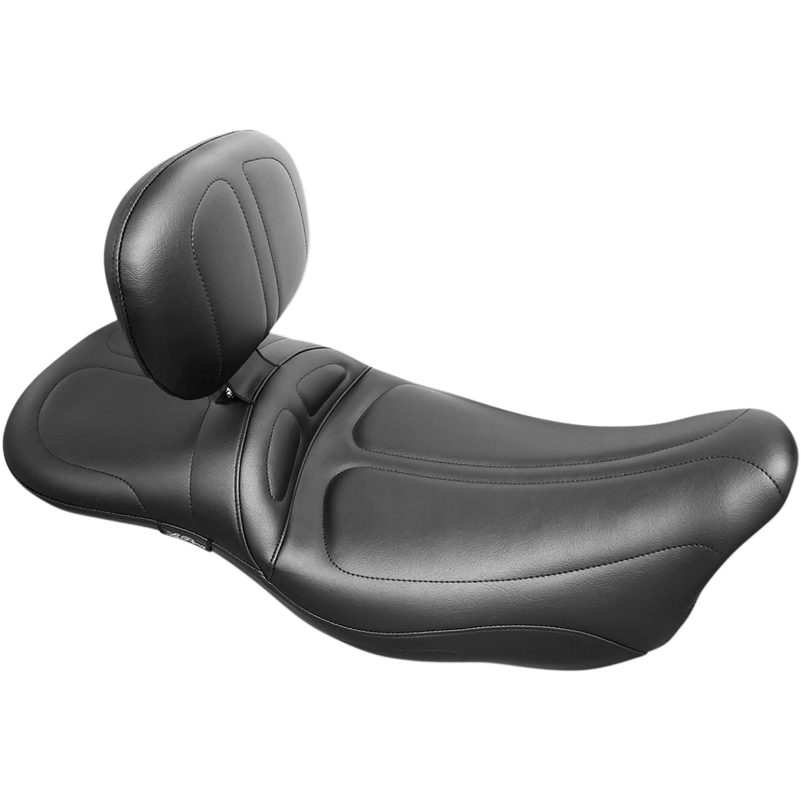 LE PERA Maverick Daddy Long Legs Seat With Backrest Black Stitched FL '08-'23 LK957DLTBR