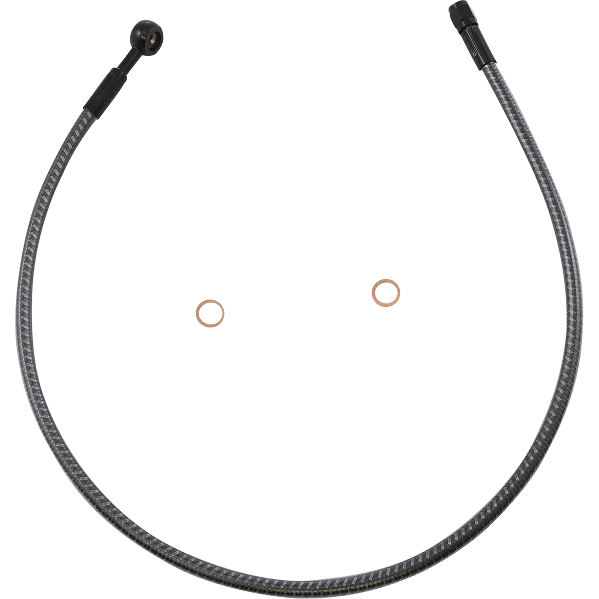 MAGNUM SHIELDING Brake Line Front 10 mm 180° 28" KARBONFIBR AS77628