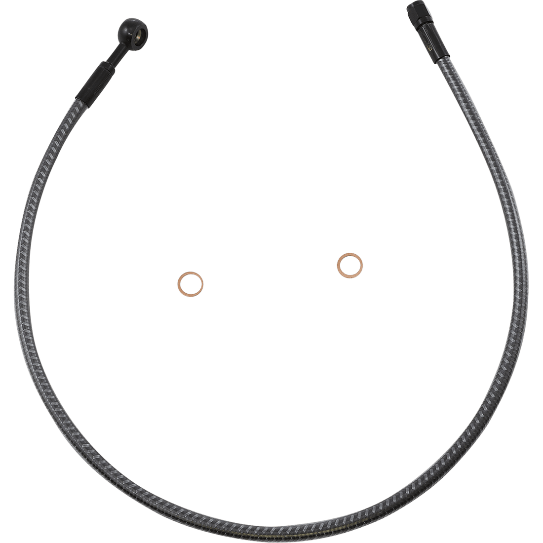 MAGNUM SHIELDING Brake Line Front 10 mm 180° 28" KARBONFIBR AS77628