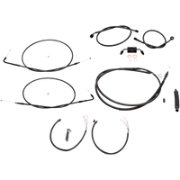 LA CHOPPERS Handlebar Cable/Brake Line Kit Complete Mini Handlebars Midnight