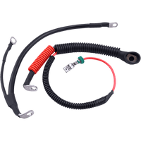 DRAG SPECIALTIES Black Battery Cable Set '09-'13 FLH/T